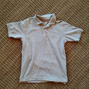 French Toast boys gray polo L 14/16 HUSKY